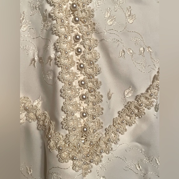 Gunne Sax Style Handmade Wedding Dress. - Picture 10 of 15